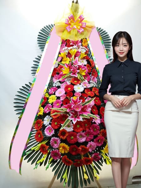 더컨벤션 반포점 3단화환 고급형